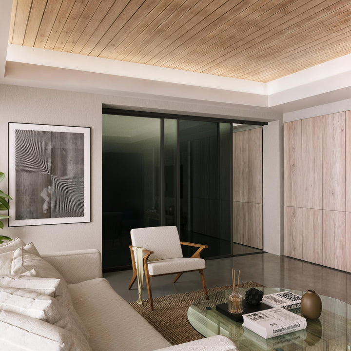 Doors55 3 Panel Glass Room Divider and Partition Wall Divider