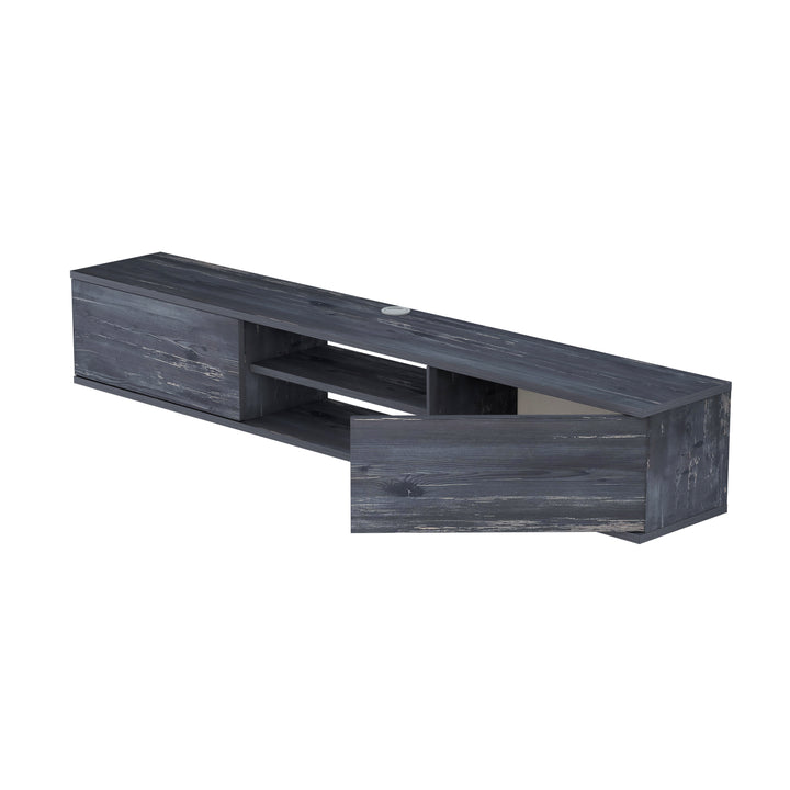 Floating TV Stand – Wall Mounted Entertainment Center for 75-Inch TVs