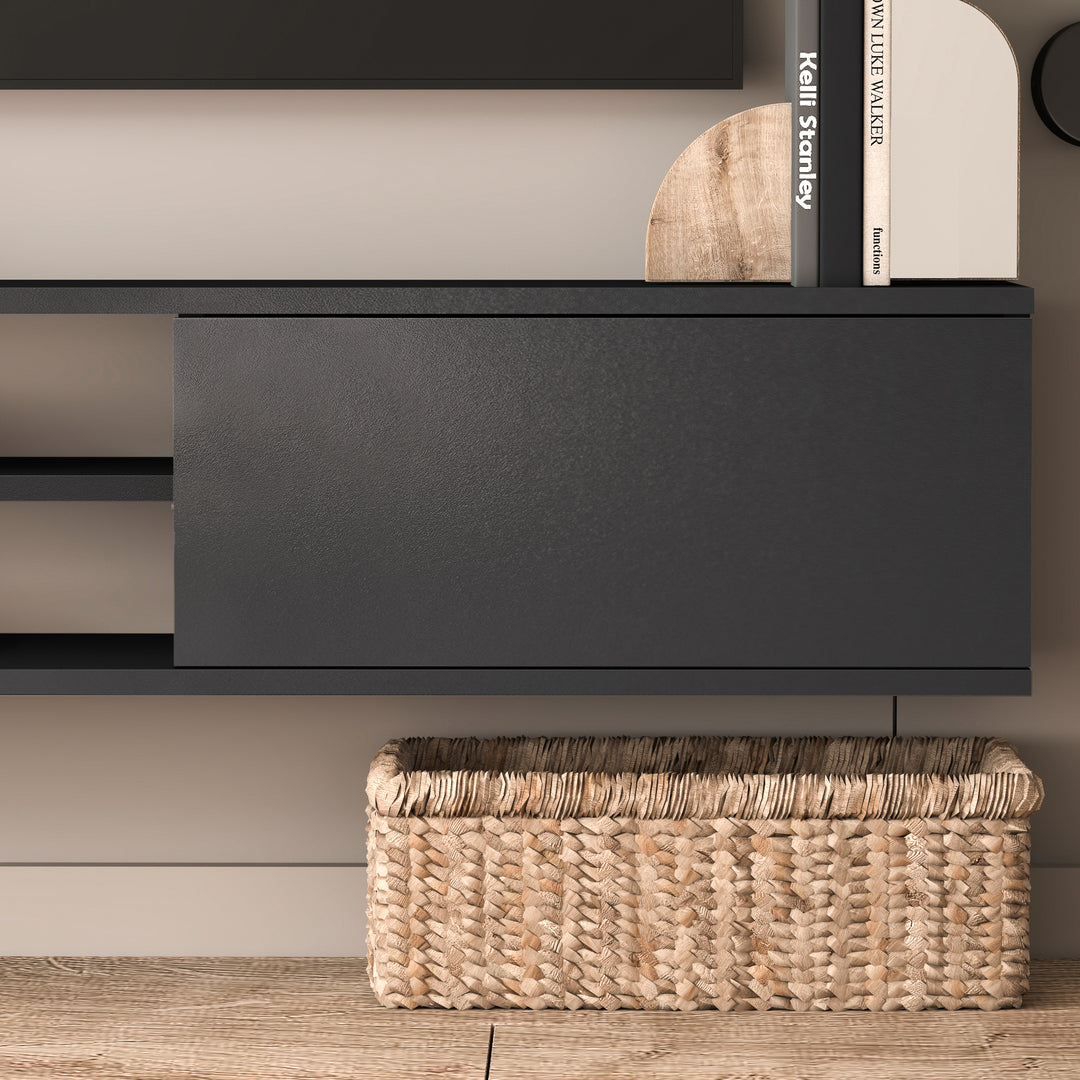 Floating TV Stand – Wall Mounted Entertainment Center for 75-Inch TVs