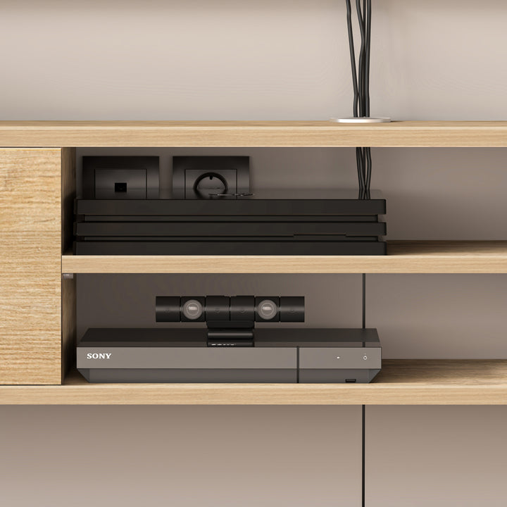 Floating TV Stand – Wall Mounted Entertainment Center for 75-Inch TVs