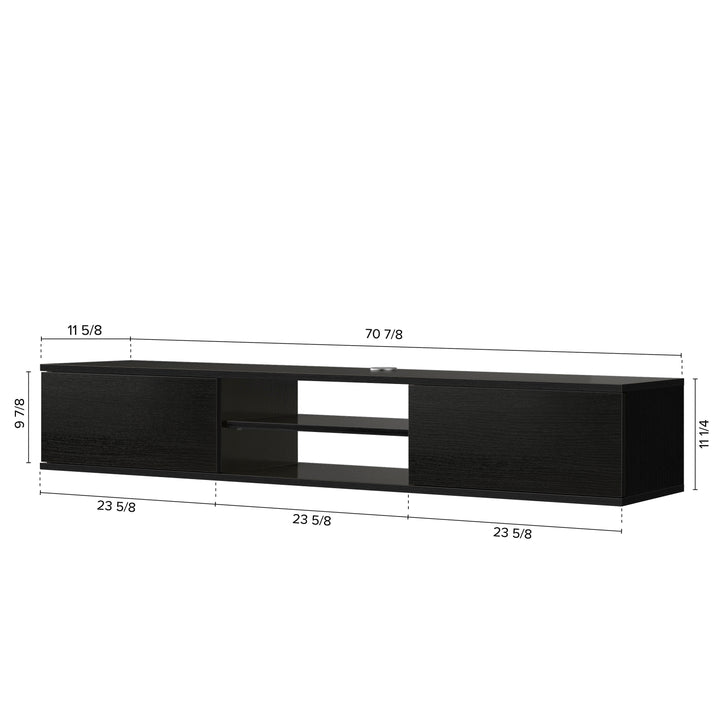 Floating TV Stand – Wall Mounted Entertainment Center for 75-Inch TVs