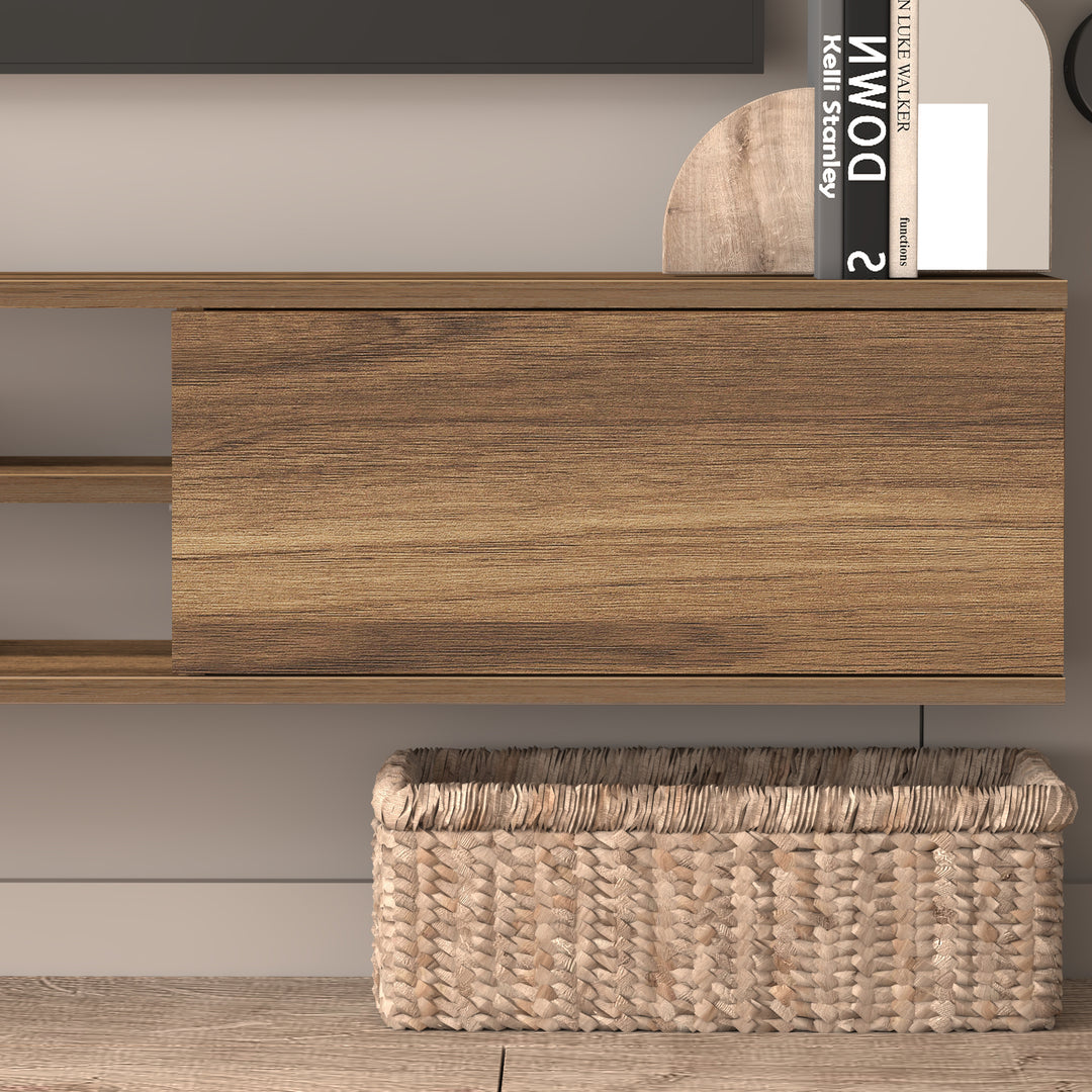 Floating TV Stand – Wall Mounted Entertainment Center for 75-Inch TVs