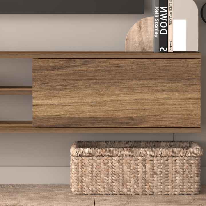 Floating TV Stand – Wall Mounted Entertainment Center for 75-Inch TVs
