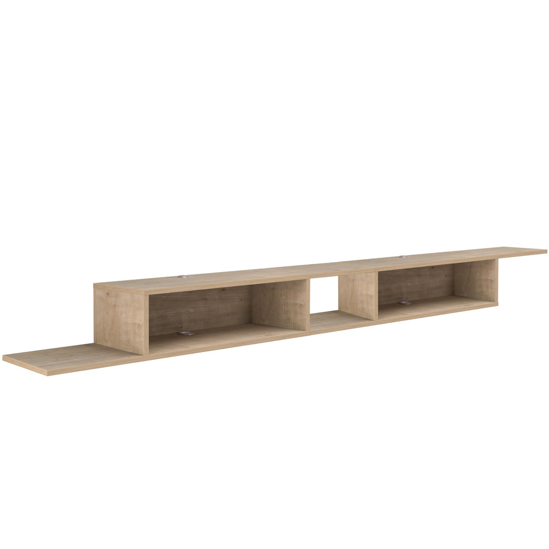 Floating TV Stand for Up to 65 Inch TVs – Wall Mounted Floating Shelf for Under TV