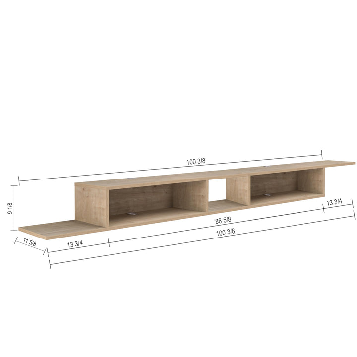 Floating TV Stand for Up to 65 Inch TVs – Wall Mounted Floating Shelf for Under TV