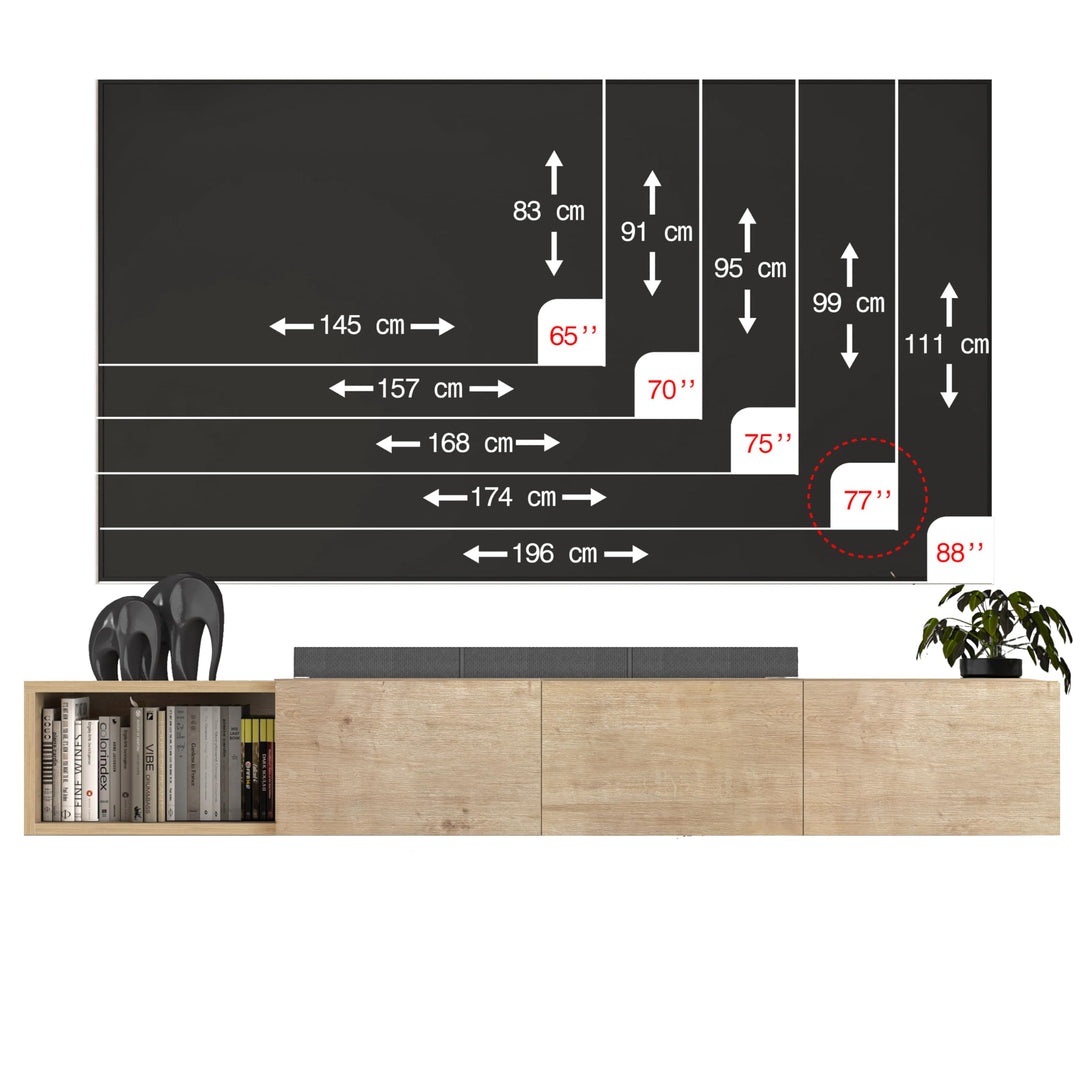 Modular Box Floating TV Stand Wall Mounted Media Console – Atelier Mobili
