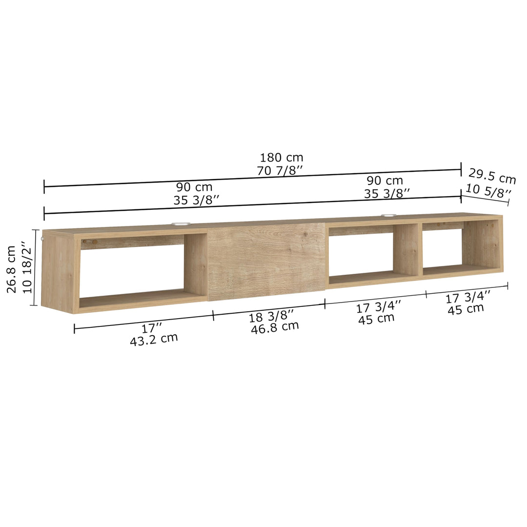 Modular Box Floating TV Stand Wall Mounted Media Console – Atelier Mobili
