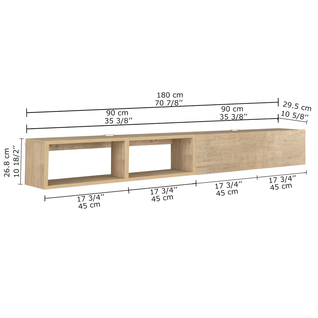 Modular Box Floating TV Stand Wall Mounted Media Console – Atelier Mobili