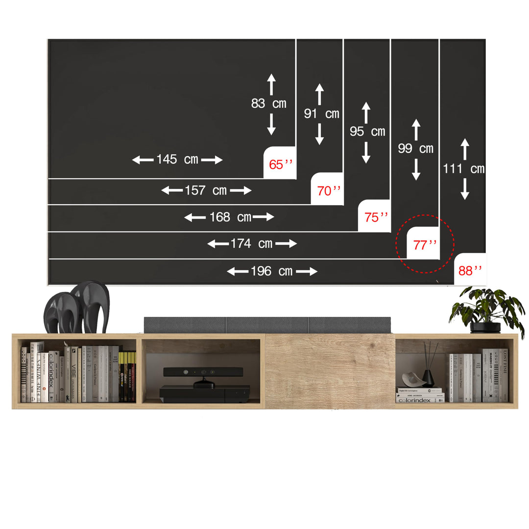 Modular Box Floating TV Stand Wall Mounted Media Console – Atelier Mobili