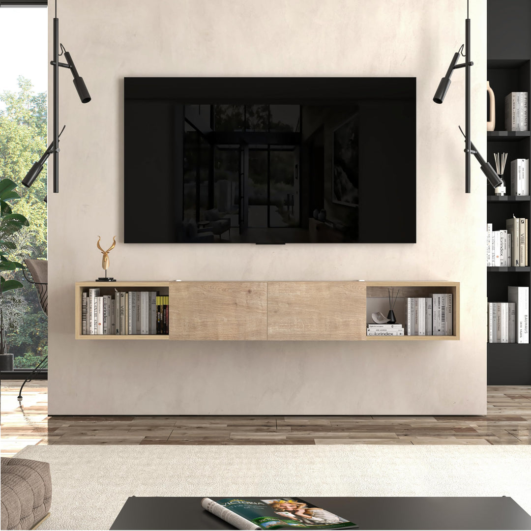 Modular Box Floating TV Stand Wall Mounted Media Console – Atelier Mobili