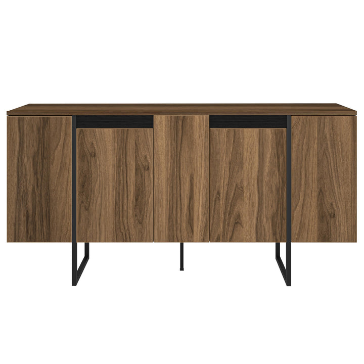 Atelier Mobili Modern TV Stand and Media Console, Entertainment Center, Adjustable Shelves, Solid Eng Wood, Metal Legs, Large Storage, TV Stand for 75 inch TV, TV Stand 65 inch (63 x 32 Inches)