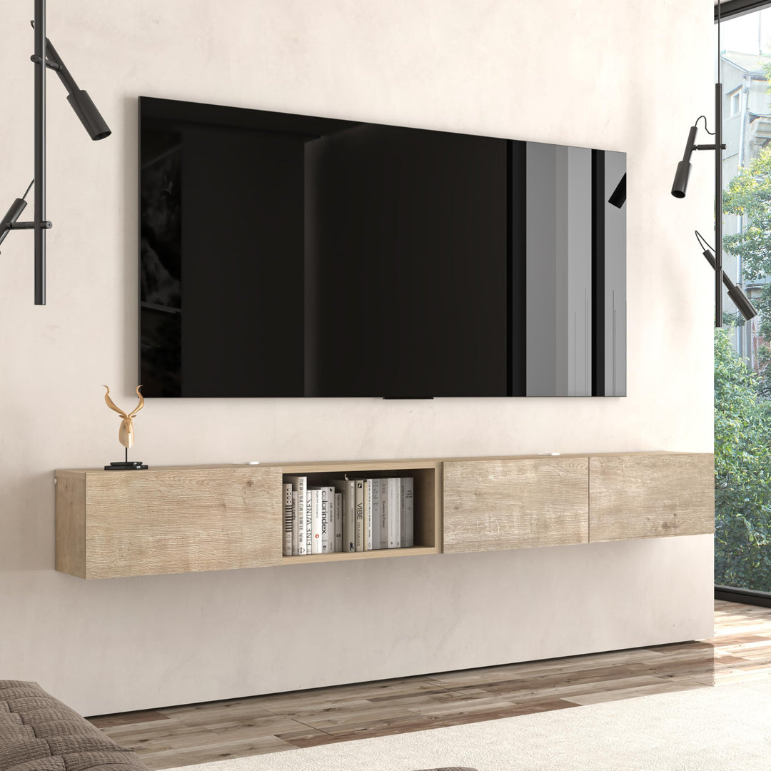 Modular Box Floating TV Stand Wall Mounted Media Console – Atelier Mobili