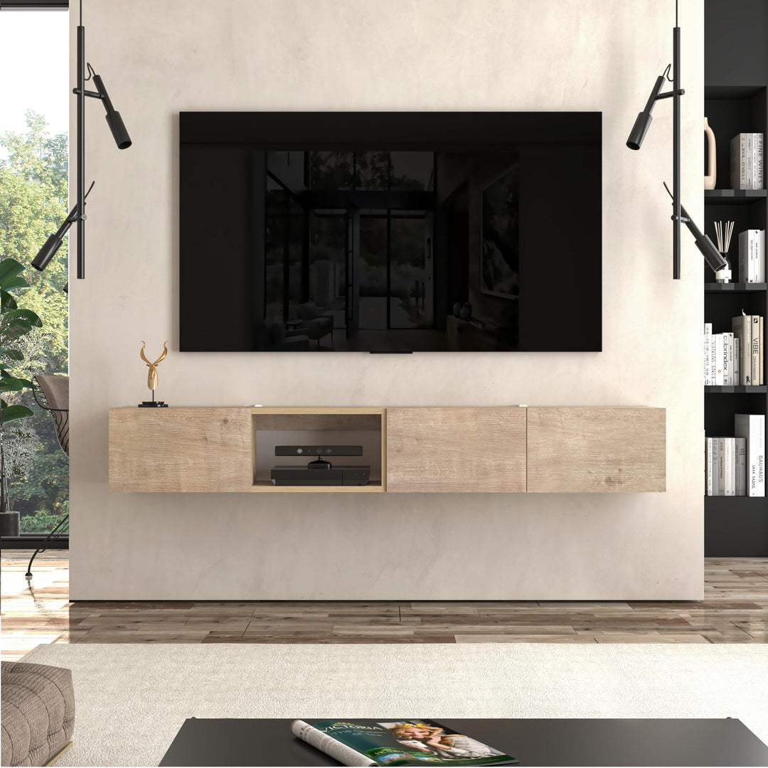 Modular Box Floating TV Stand Wall Mounted Media Console – Atelier Mobili