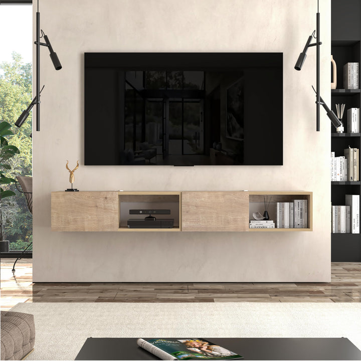 Modular Box Floating TV Stand Wall Mounted Media Console – Atelier Mobili