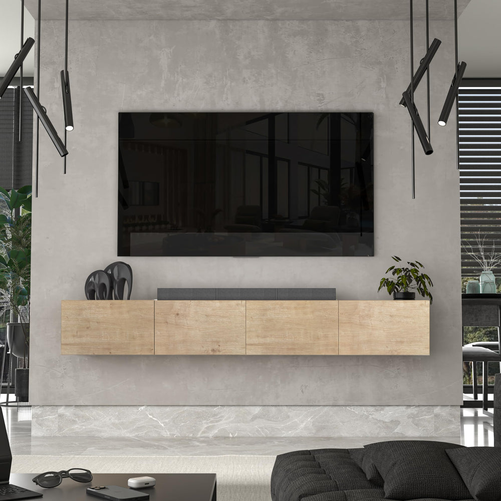 Modular Box Floating TV Stand Wall Mounted Media Console – Atelier Mobili