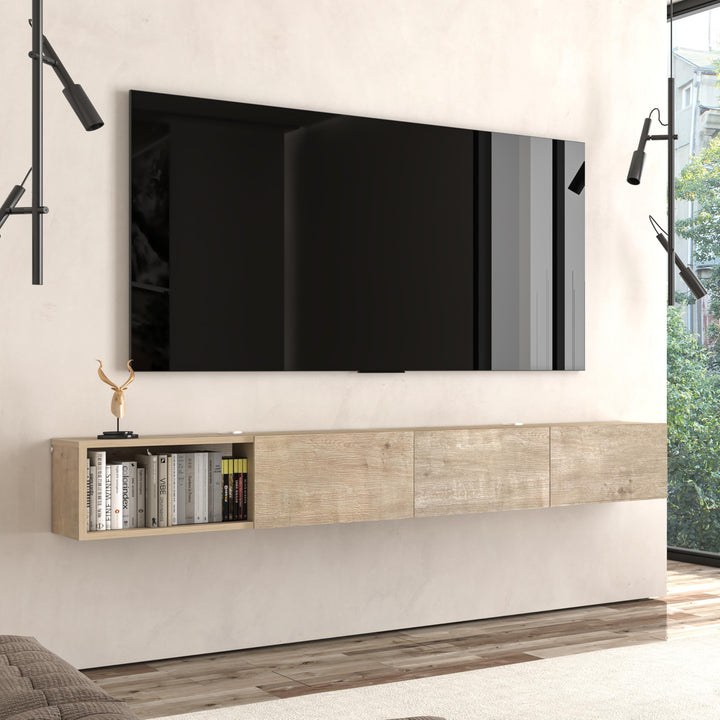Modular Box Floating TV Stand Wall Mounted Media Console – Atelier Mobili