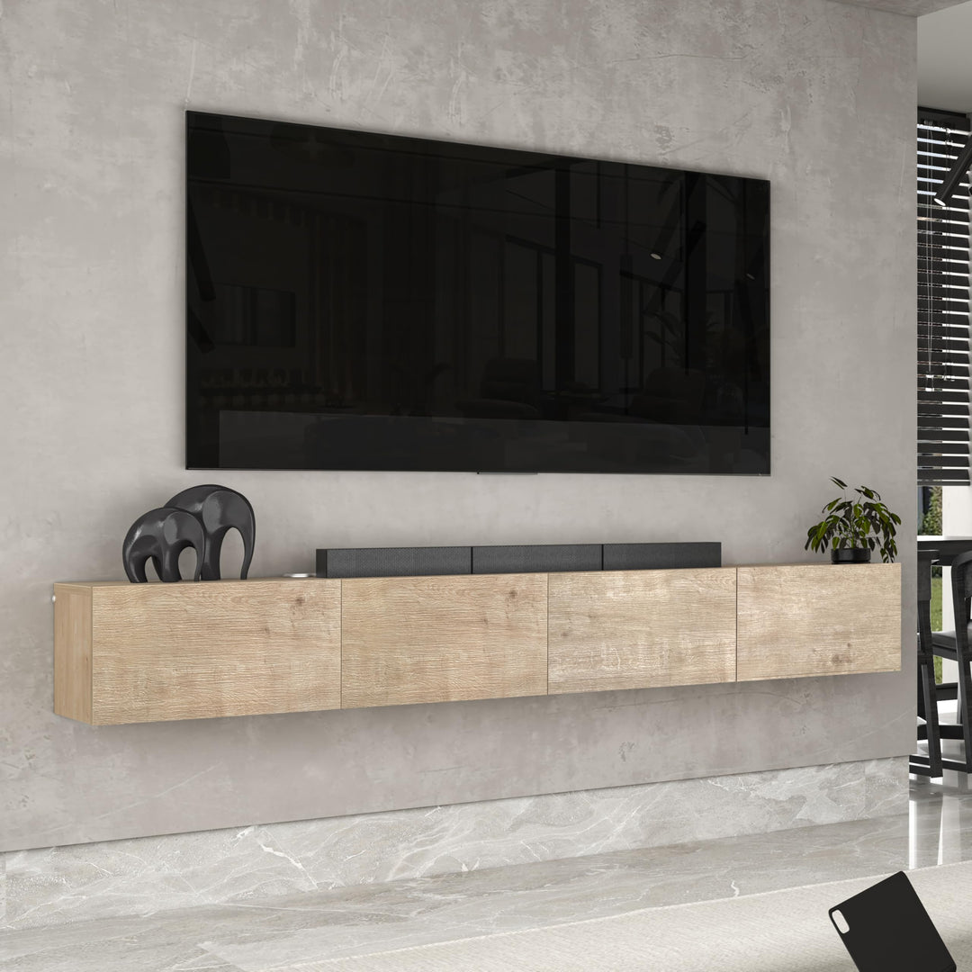 Modular Box Floating TV Stand Wall Mounted Media Console – Atelier Mobili