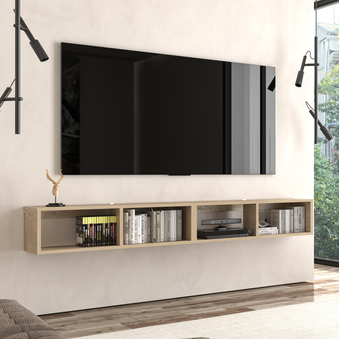 Modular Box Floating TV Stand Wall Mounted Media Console – Atelier Mobili