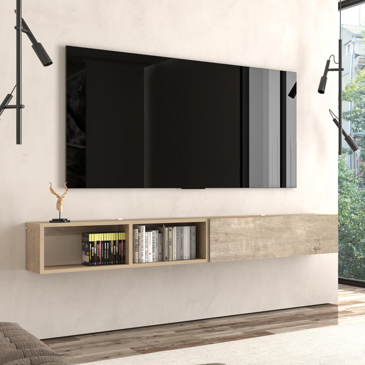 Modular Box Floating TV Stand Wall Mounted Media Console – Atelier Mobili