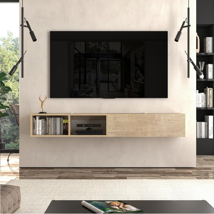 Modular Box Floating TV Stand Wall Mounted Media Console – Atelier Mobili