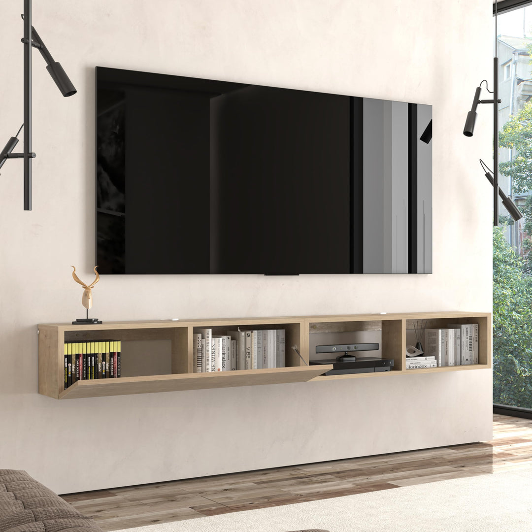 Modular Box Floating TV Stand Wall Mounted Media Console – Atelier Mobili