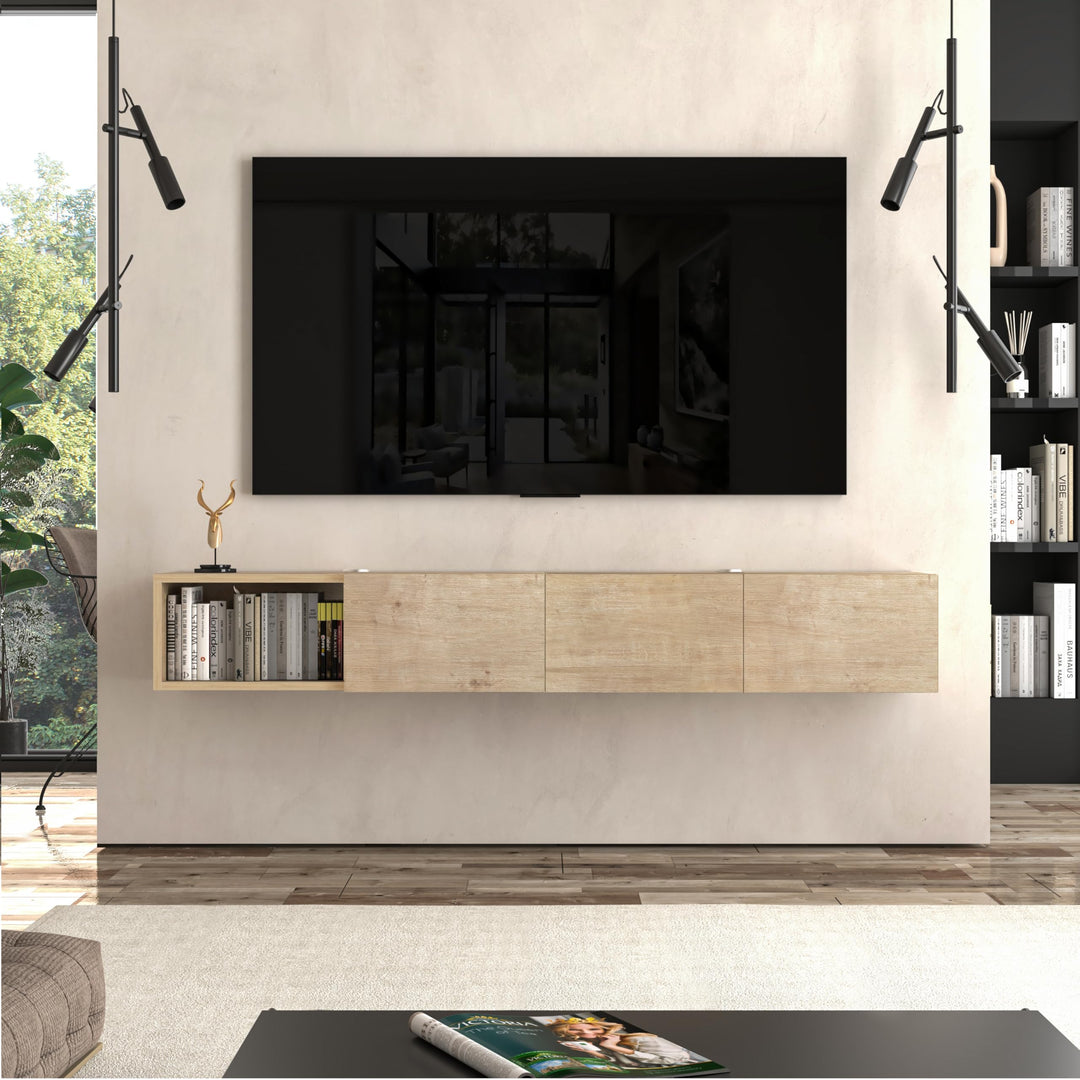 Modular Box Floating TV Stand Wall Mounted Media Console – Atelier Mobili