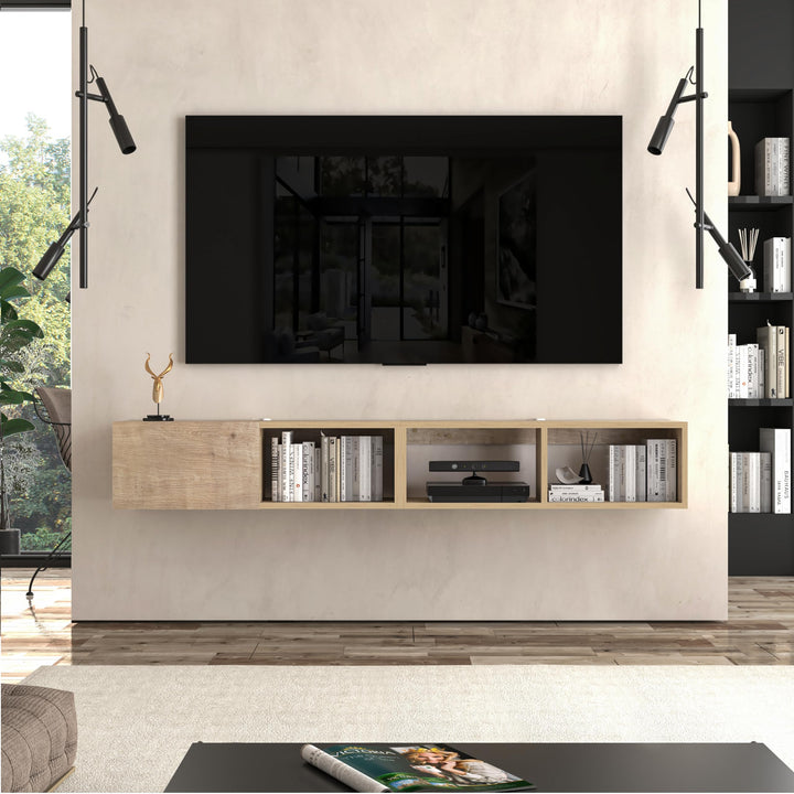 Modular Box Floating TV Stand Wall Mounted Media Console – Atelier Mobili