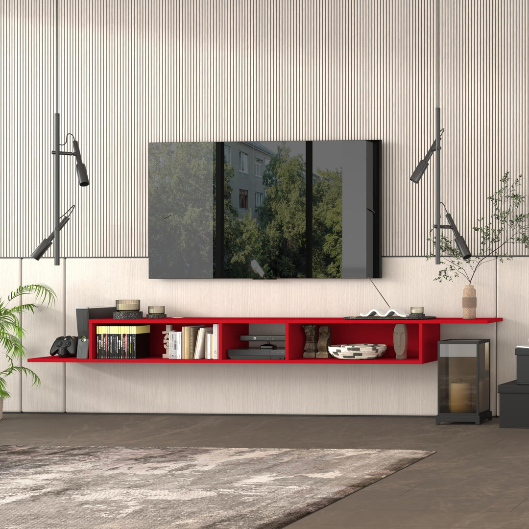 Floating TV Stand for Up to 65 Inch TVs – Wall Mounted Floating Shelf for Under TV