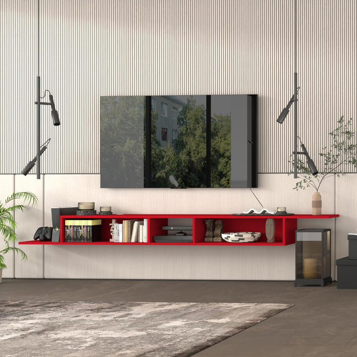 Floating TV Stand for Up to 65 Inch TVs – Wall Mounted Floating Shelf for Under TV