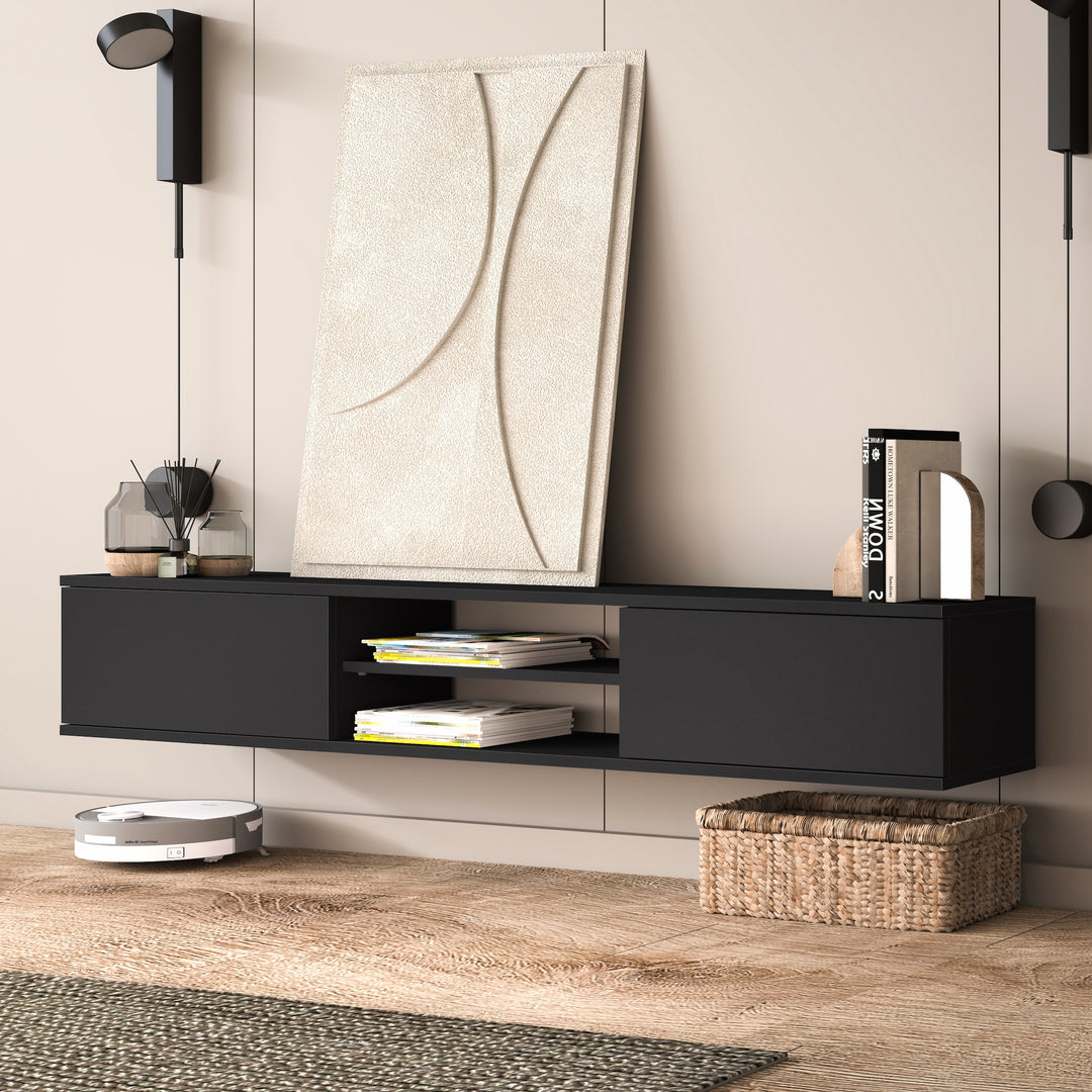 Bella Floating TV Stand Wall Mounted Media Console – Atelier Mobili