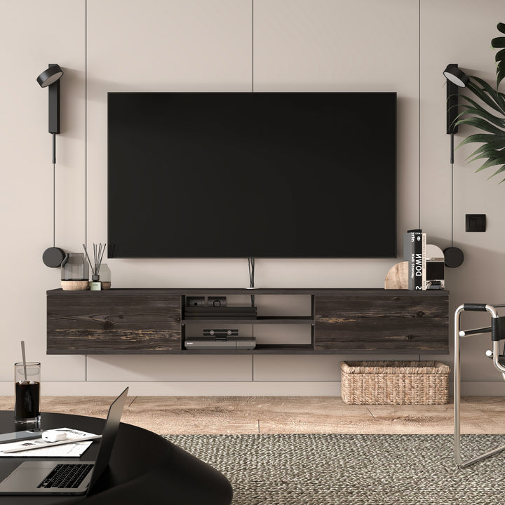 Bella Floating TV Stand Wall Mounted Media Console – Atelier Mobili