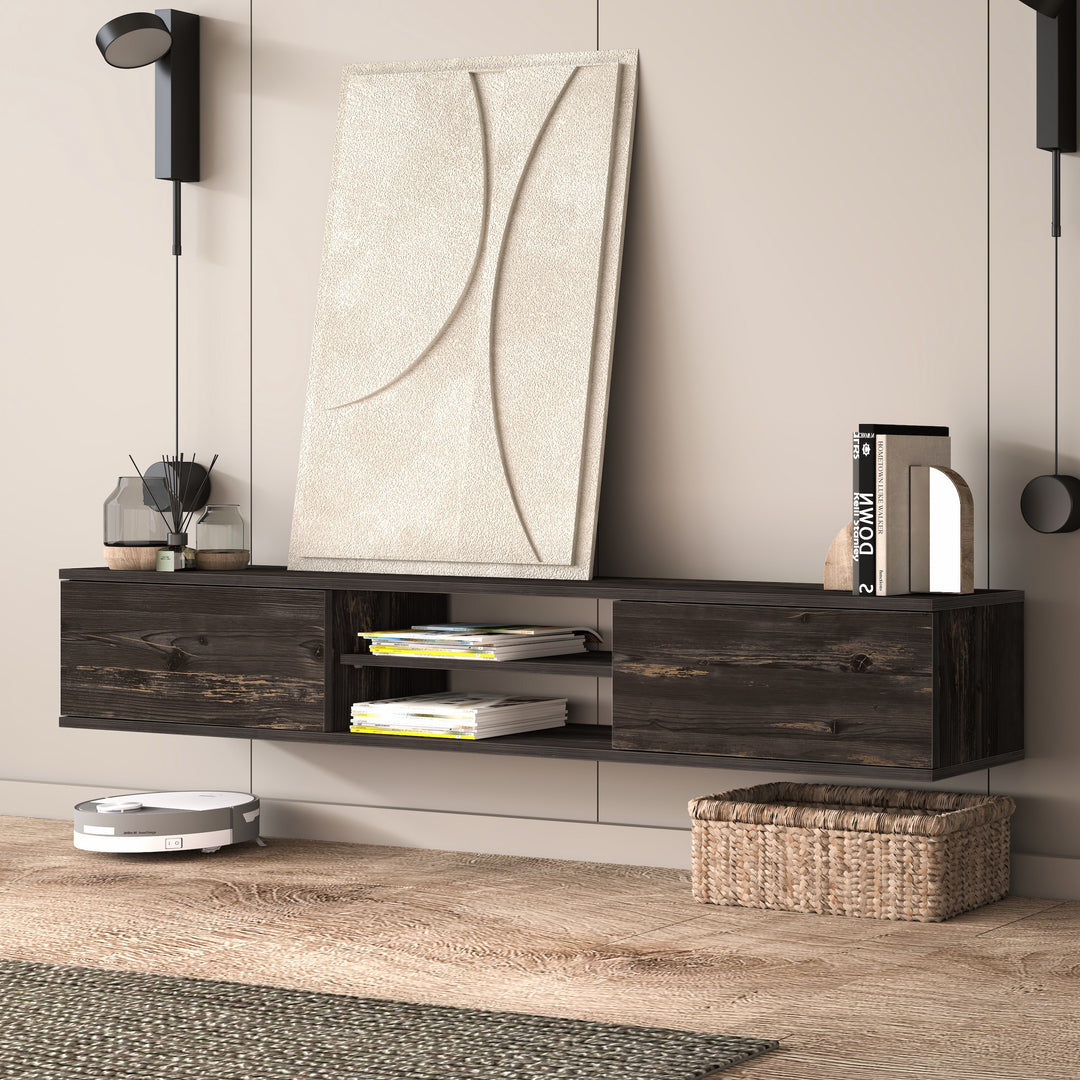 Bella Floating TV Stand Wall Mounted Media Console – Atelier Mobili