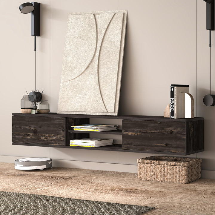 Bella Floating TV Stand Wall Mounted Media Console – Atelier Mobili
