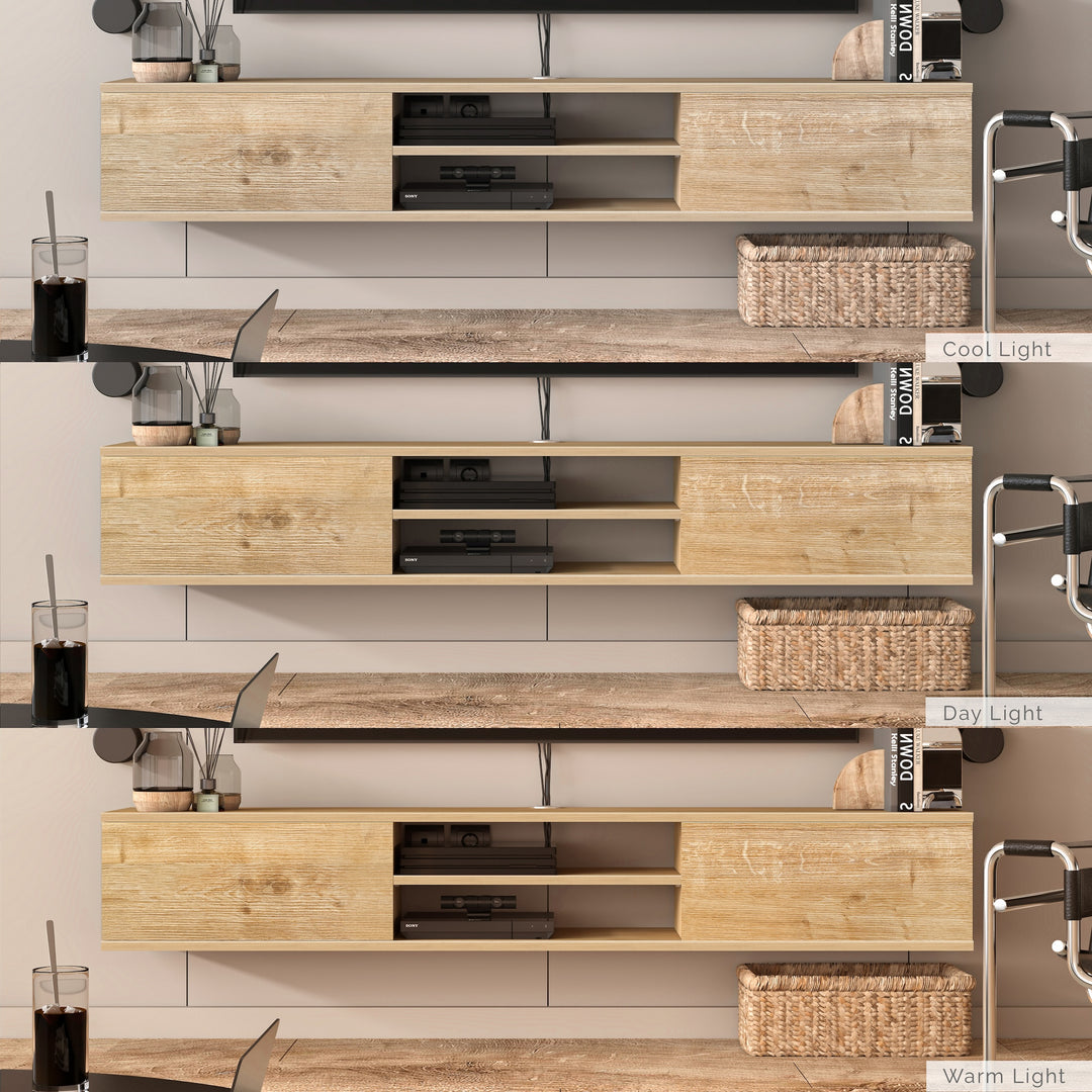 Bella Floating TV Stand Wall Mounted Media Console – Atelier Mobili