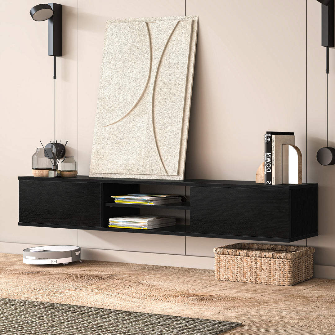 Bella Floating TV Stand Wall Mounted Media Console – Atelier Mobili