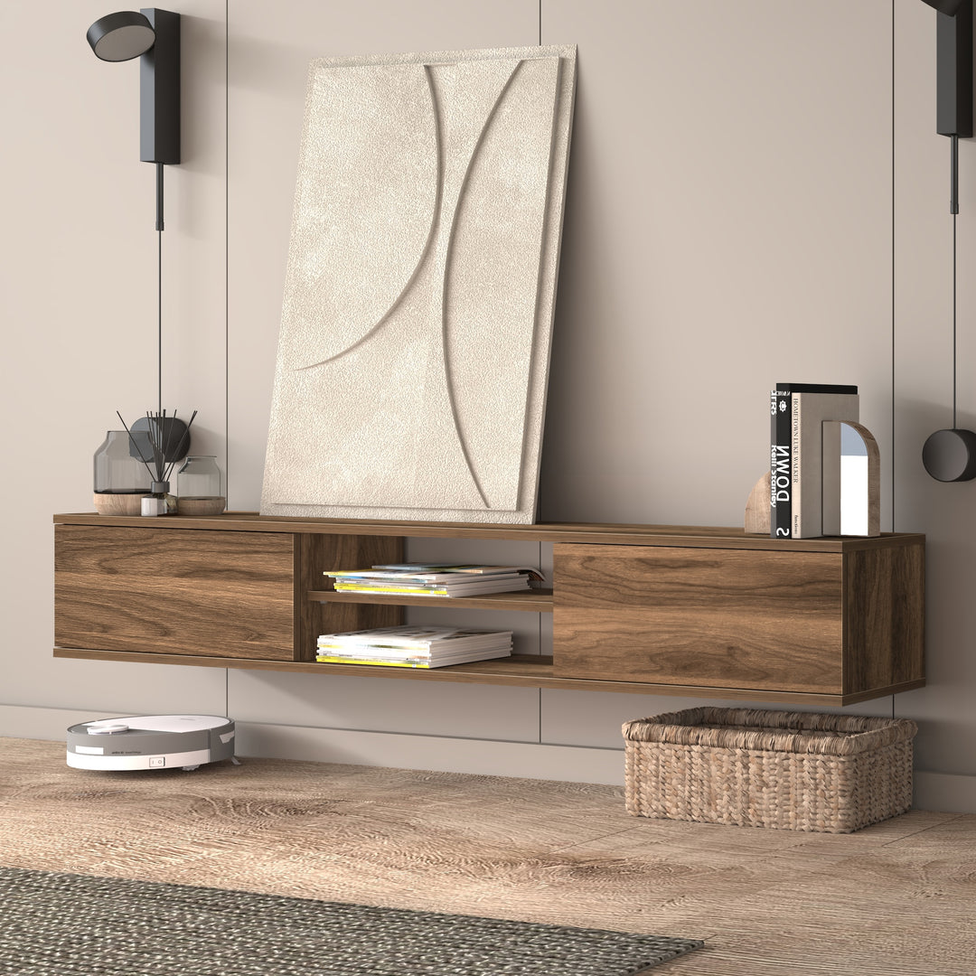 Bella Floating TV Stand Wall Mounted Media Console – Atelier Mobili