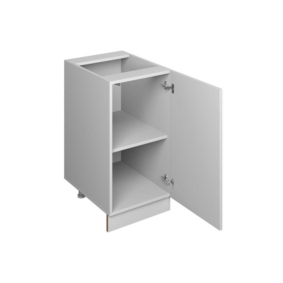 15" Base Cabinet - 1 Door European Frameless Kitchen Cabinet Pure White – Atelier Mobili