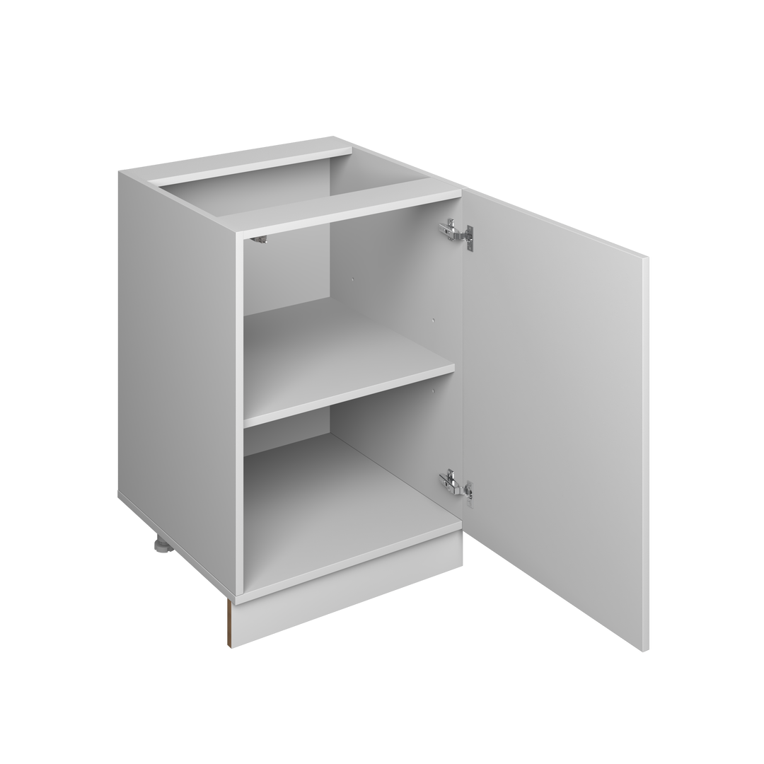 21" Base Cabinet - 1 Door European Frameless Kitchen Cabinet Pure White – Atelier Mobili