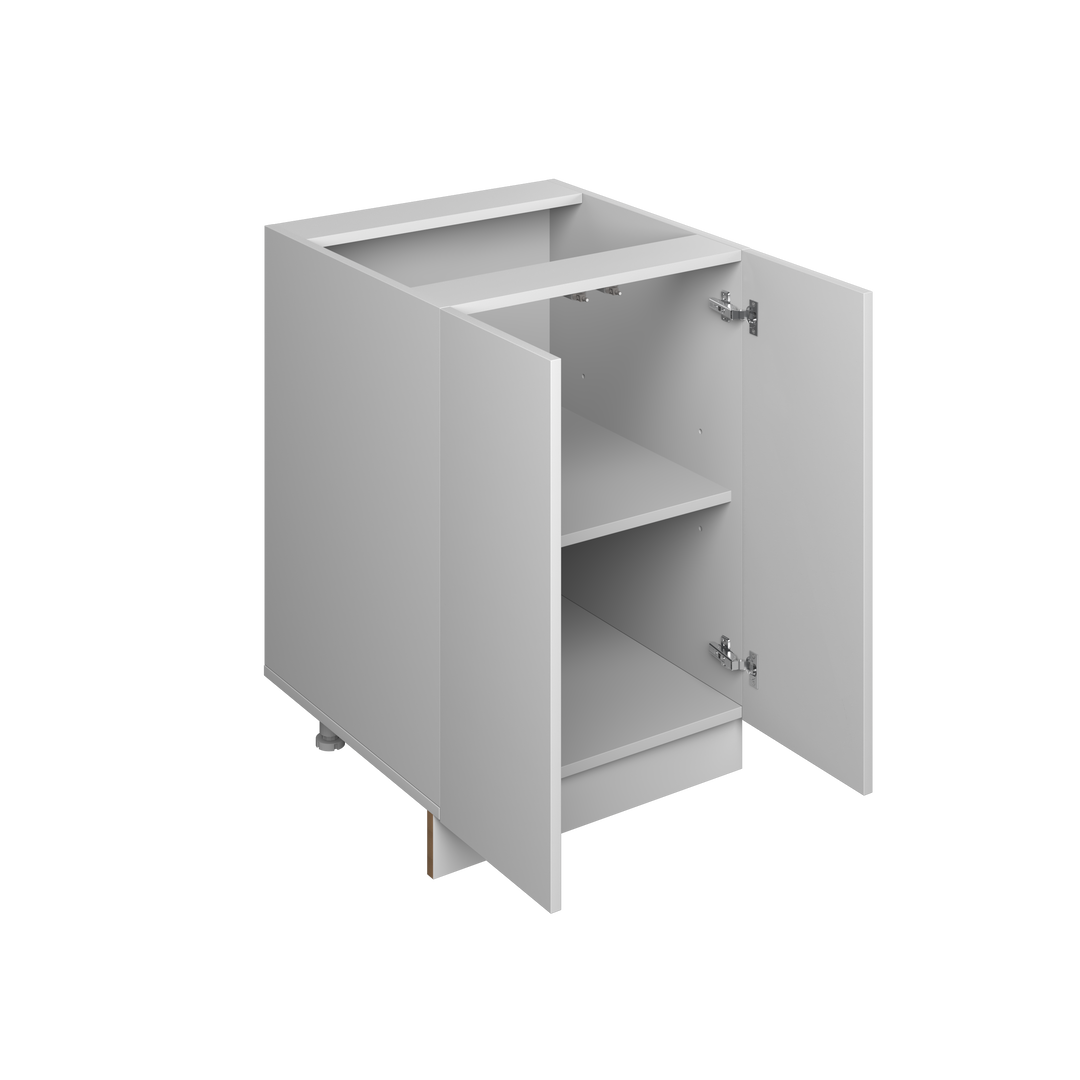24" Base Cabinet - 2 Door European Frameless Kitchen Cabinet Pure White – Atelier Mobili