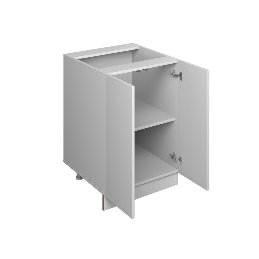 24" Base Cabinet - 2 Door European Frameless Kitchen Cabinet Pure White – Atelier Mobili