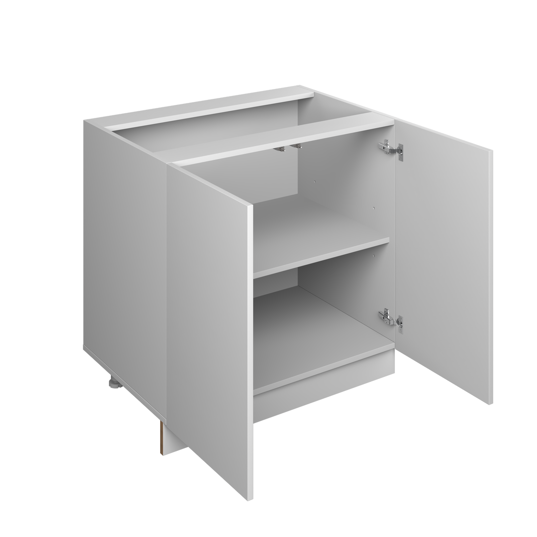 30" Base Cabinet - 2 Door European Frameless Kitchen Cabinet Pure White – Atelier Mobili
