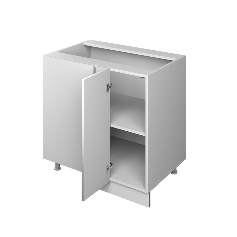 39" Blind Corner Left European Frameless Kitchen Cabinet Pure White – Atelier Mobili