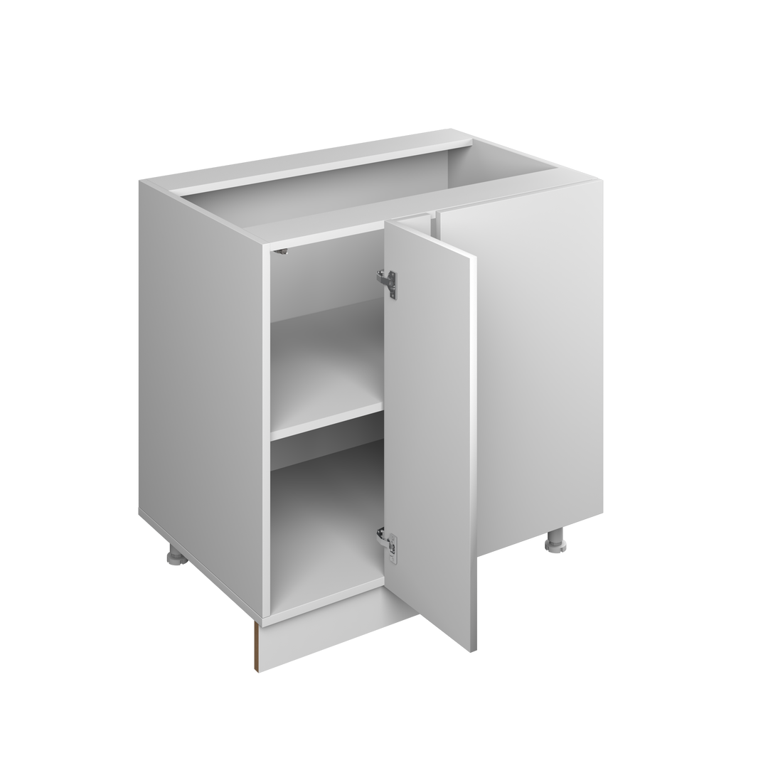 39" Blind Corner Right European Frameless Kitchen Cabinet Pure White – Atelier Mobili
