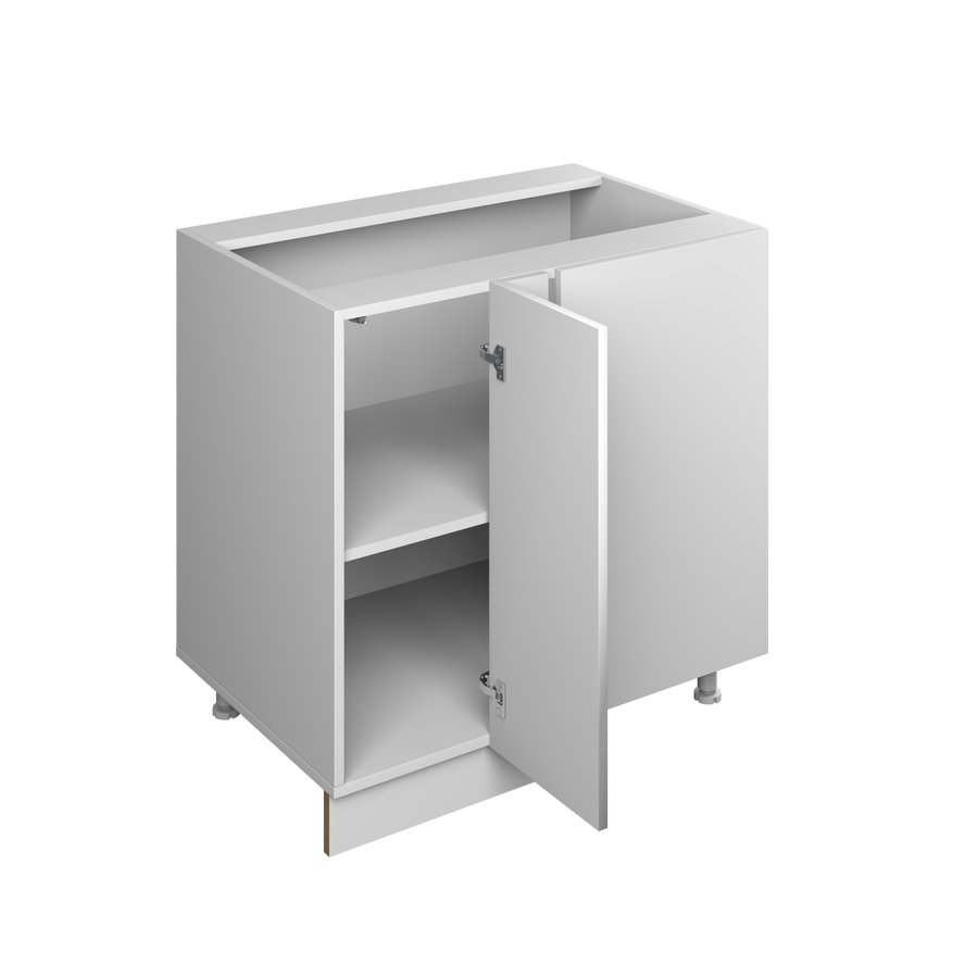 39" Blind Corner Right European Frameless Kitchen Cabinet Pure White – Atelier Mobili