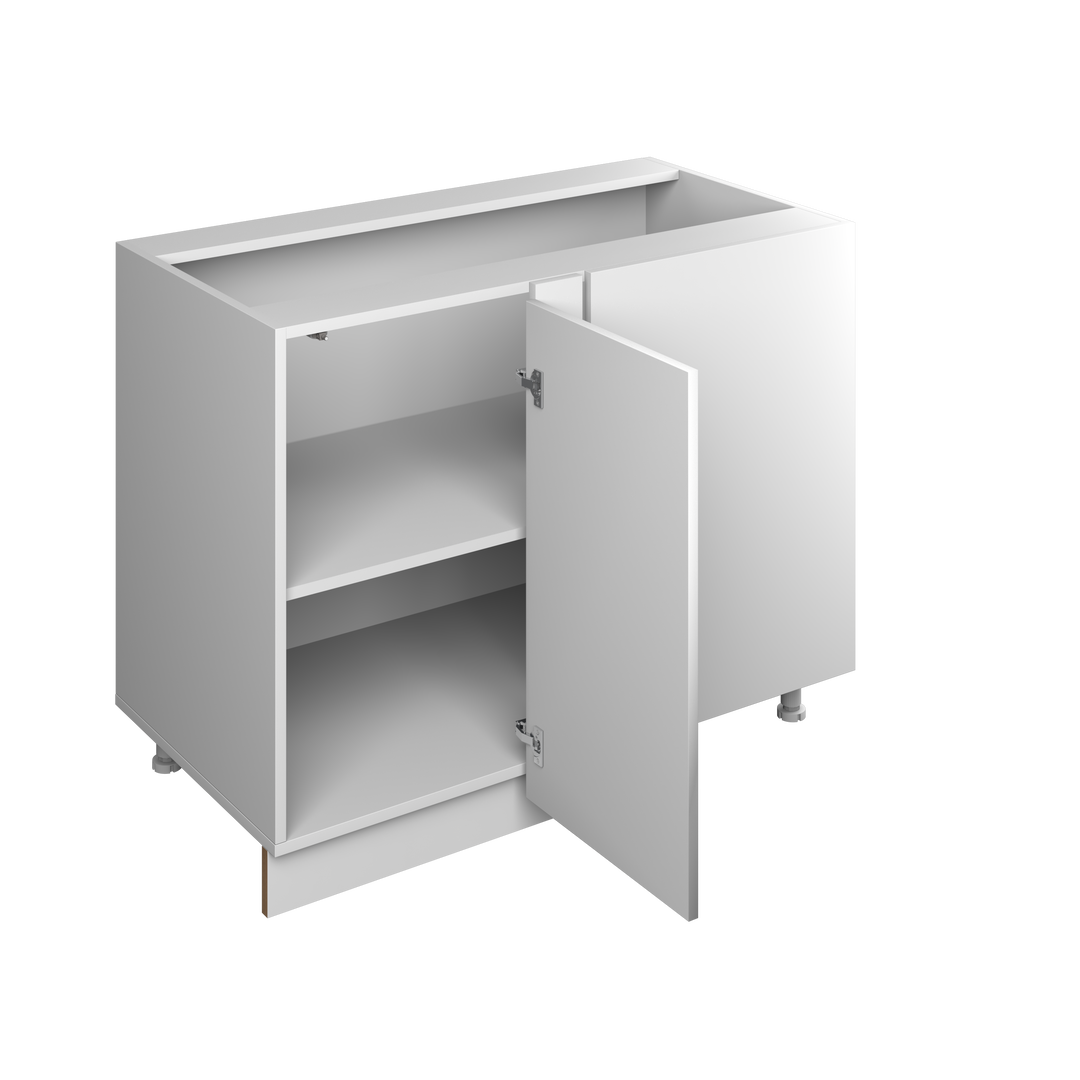 45" Blind Corner Right European Frameless Kitchen Cabinet Pure White – Atelier Mobili