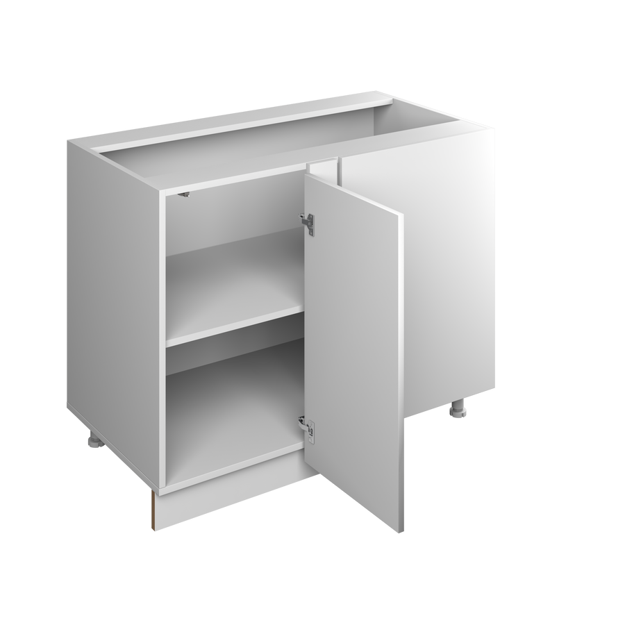 45" Blind Corner Right European Frameless Kitchen Cabinet Pure White – Atelier Mobili