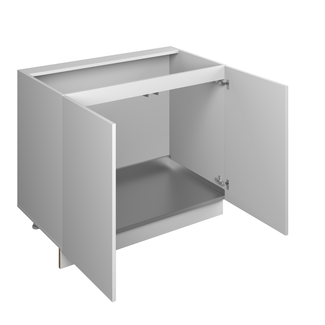 33" Sink Base European Frameless Kitchen Cabinet Pure White – Atelier Mobili