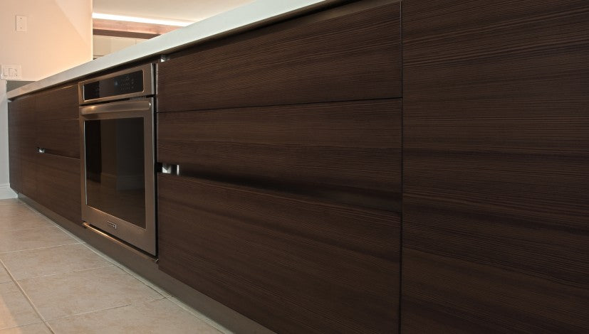 Natural Walnut Kitchen Cabinets