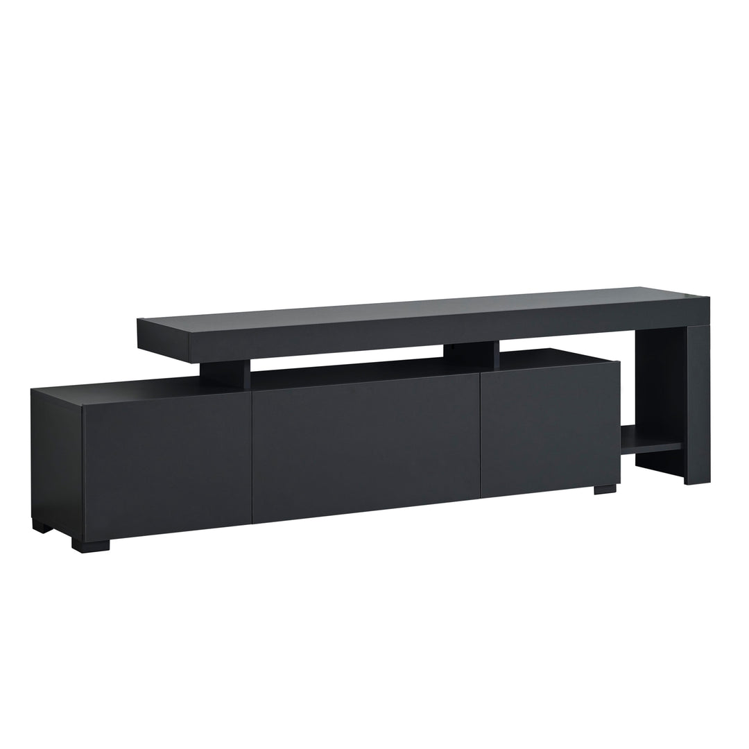 Anthracite Gray Modern Entertainment Center for TVs Up to 85 Inches