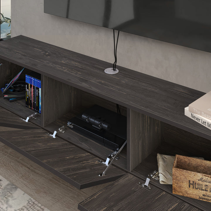 Atelier Mobili Modern Floating TV Stand and Entertainment Center for 55-80 inch TVs